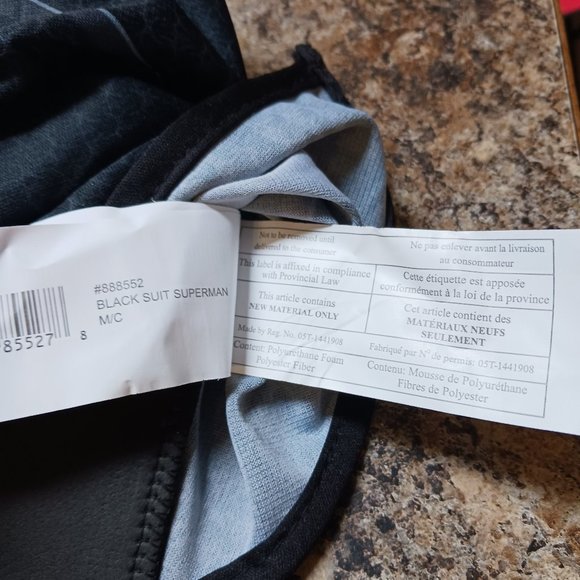 Mens Two Piece 2013 Superman Man of Steel Halloween Costume Size L - Picture 11 of 16